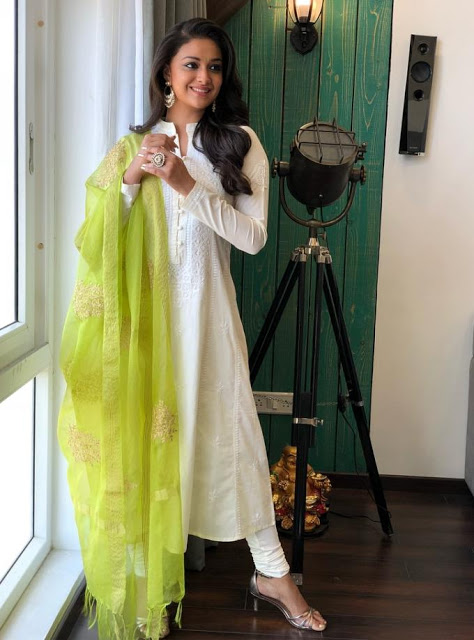 Keerthy Suresh Latest Photo Shoot In White Dress 4